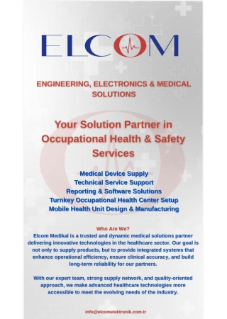 Elcom Hastane Ekipmanları Katalog görseli